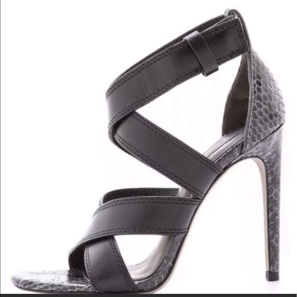 ALEXANDER WANG Snakeskin Stilettos NWOT 7.5 110mm